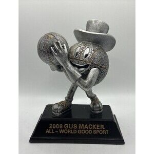 Gus Macker Basketball 2008  All World Good Sport Trophy 8"